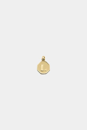 Lennox Letter Pendant | 9K Yellow Gold, Customise | Natasha Schweitzer