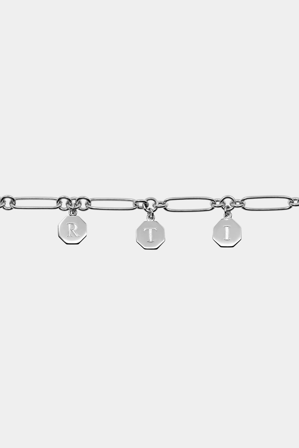 Lennox Letter Pendant | 9K White Gold, Customise| Natasha Schweitzer
