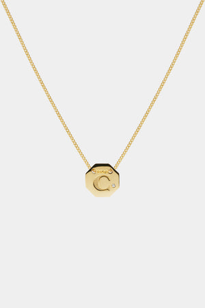 Letter Necklace | 9K Yellow Gold | Natasha Schweitzer