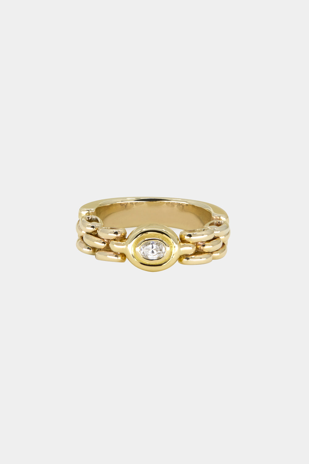 Margot Diamond Chain Ring | 18K Yellow Gold| Natasha Schweitzer