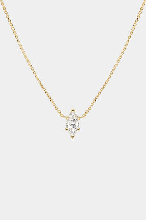 Marquise Diamond Necklace | 18K Gold | Natasha Schweitzer
