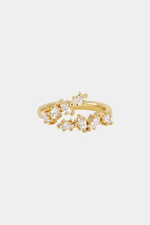 Marquise Diamond Wrap Ring | Yellow Gold | Natasha Schweitzer