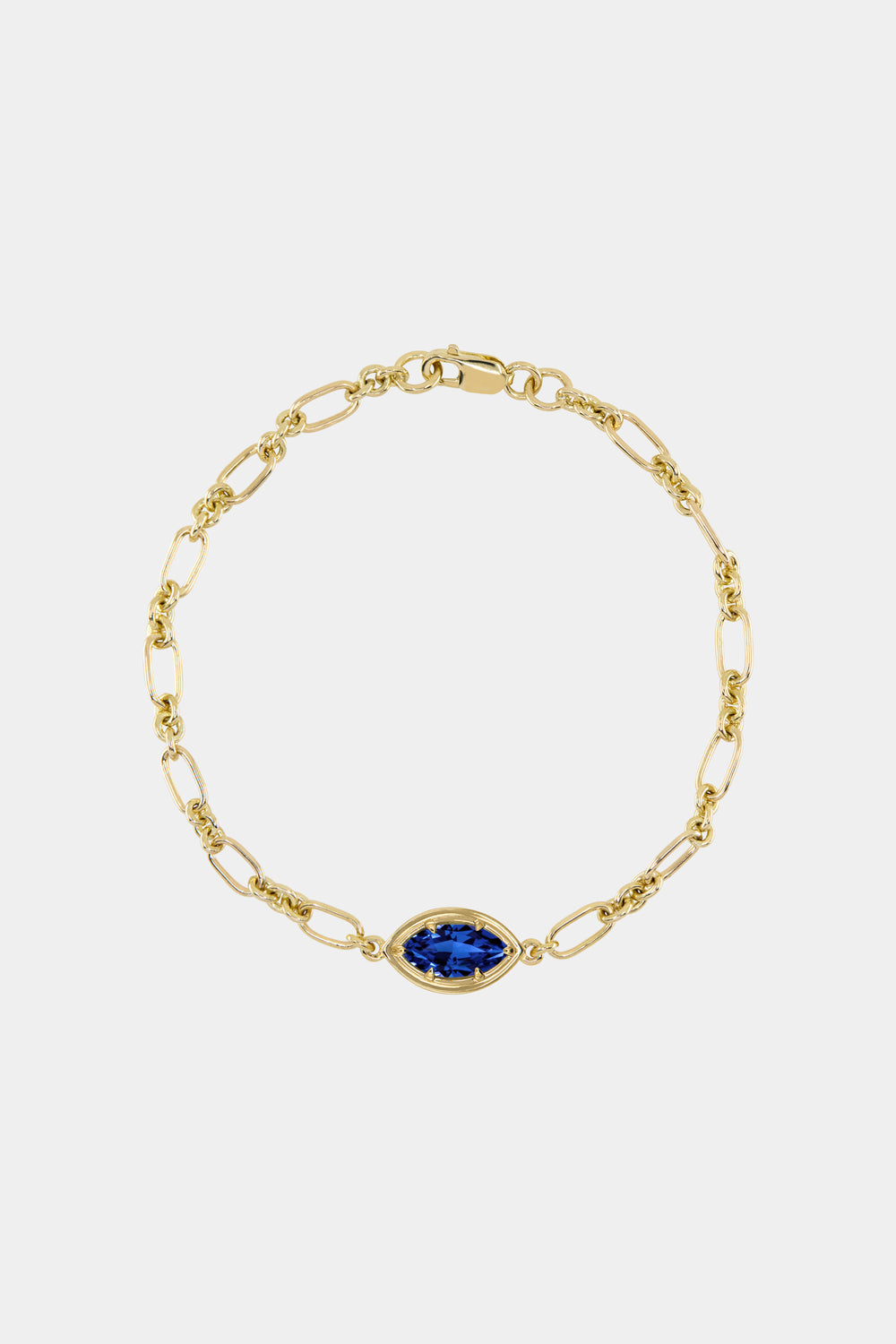 Roma Marquise Gemstone Bracelet | Yellow Gold