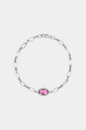 Roma Marquise Gemstone Bracelet | Silver | Natasha Schweitzer