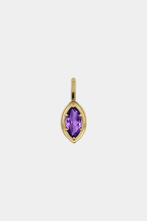 Roma Marquise Gemstone Pendant | Yellow Gold | Natasha Schweitzer