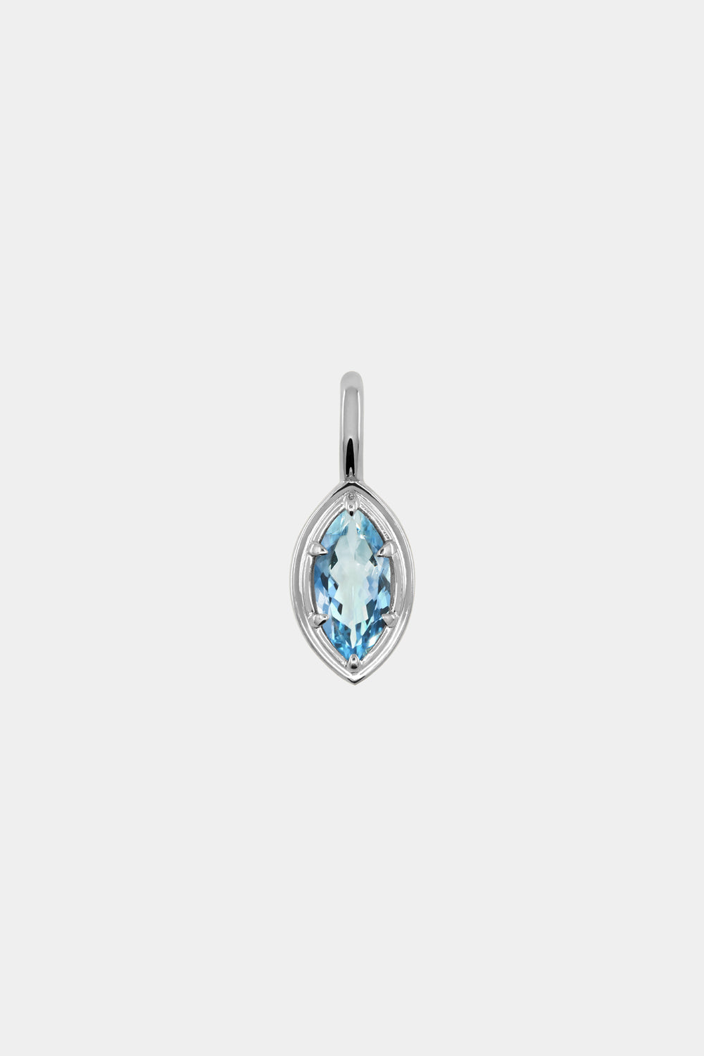 Roma Marquise Gemstone Pendant | Silver