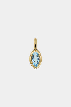 Roma Marquise Gemstone Pendant | Yellow Gold | Natasha Schweitzer