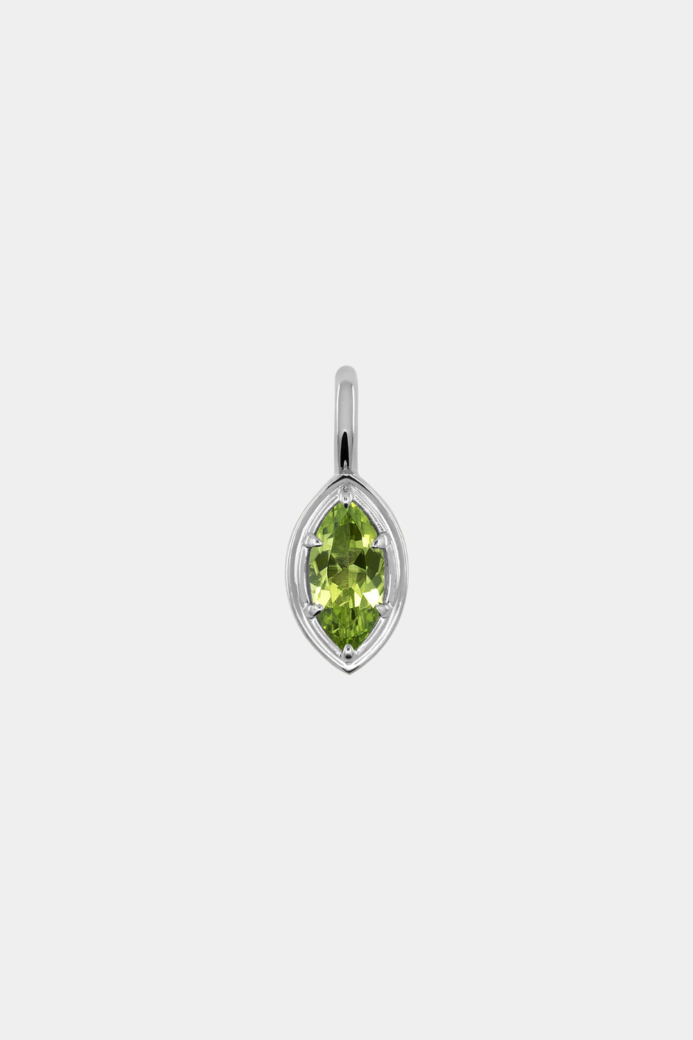 Roma Marquise Gemstone Pendant | Silver