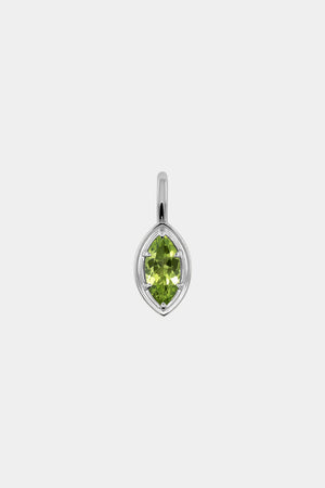 Roma Marquise Gemstone Pendant | Silver | Natasha Schweitzer