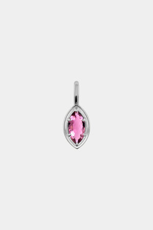 Roma Marquise Gemstone Pendant | Silver | Natasha Schweitzer