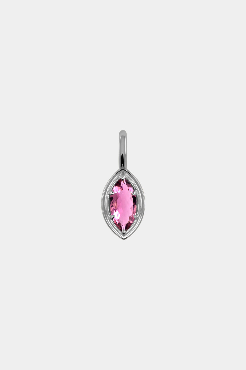 Roma Marquise Gemstone Pendant | White Gold