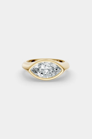Insignia Marquise Diamond Ring | 18K Yellow Gold | Natasha Schweitzer