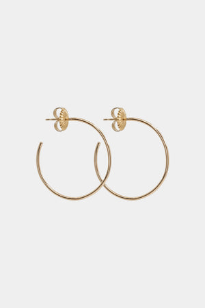 Medium Hoop Earrings | 9K Yellow Gold | Natasha Schweitzer