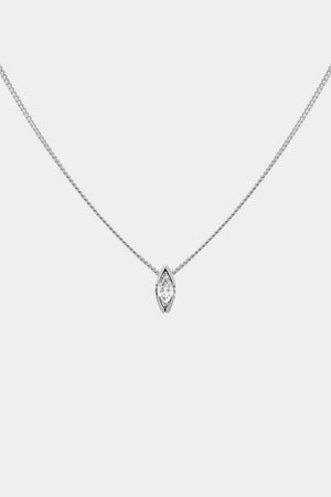 Mini Marquise Diamond Necklace | White Gold | Natasha Schweitzer