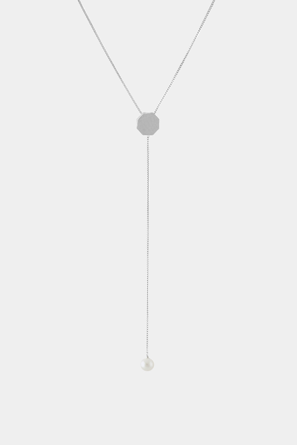 Octagon Lariat | Silver