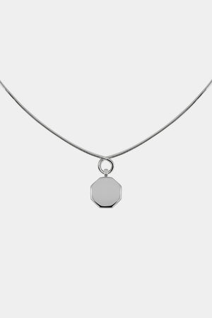 Omega Loop Necklace | 9K White Gold, Customise | Natasha Schweitzer