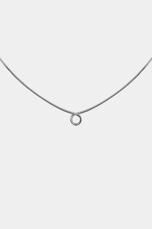 Omega Loop Necklace | 9K White Gold, Customise | Natasha Schweitzer