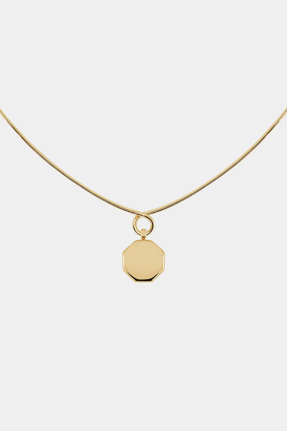 Omega Loop Necklace | 9K Yellow Gold, Customise