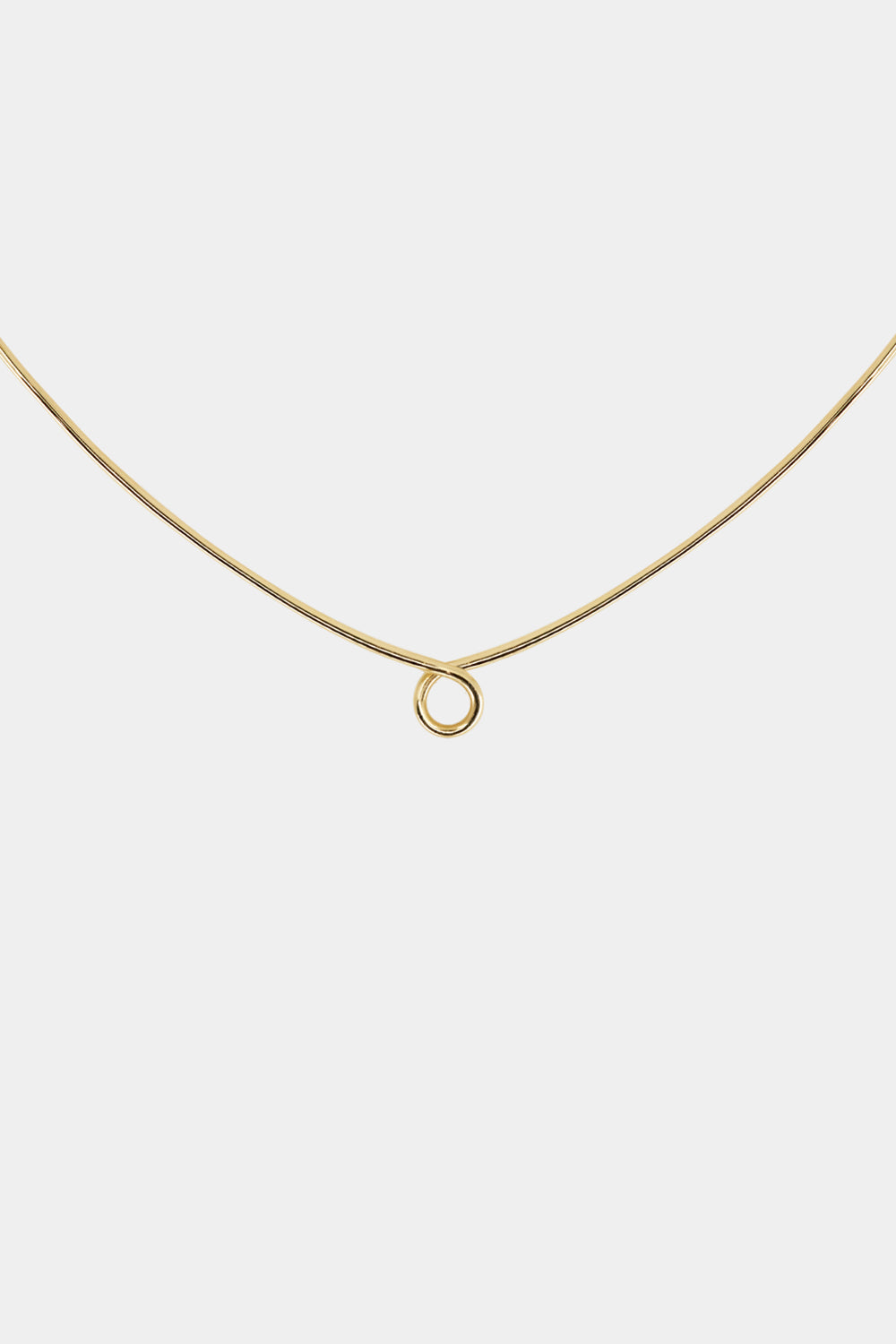 Omega Loop Necklace | 9K Yellow Gold, Customise