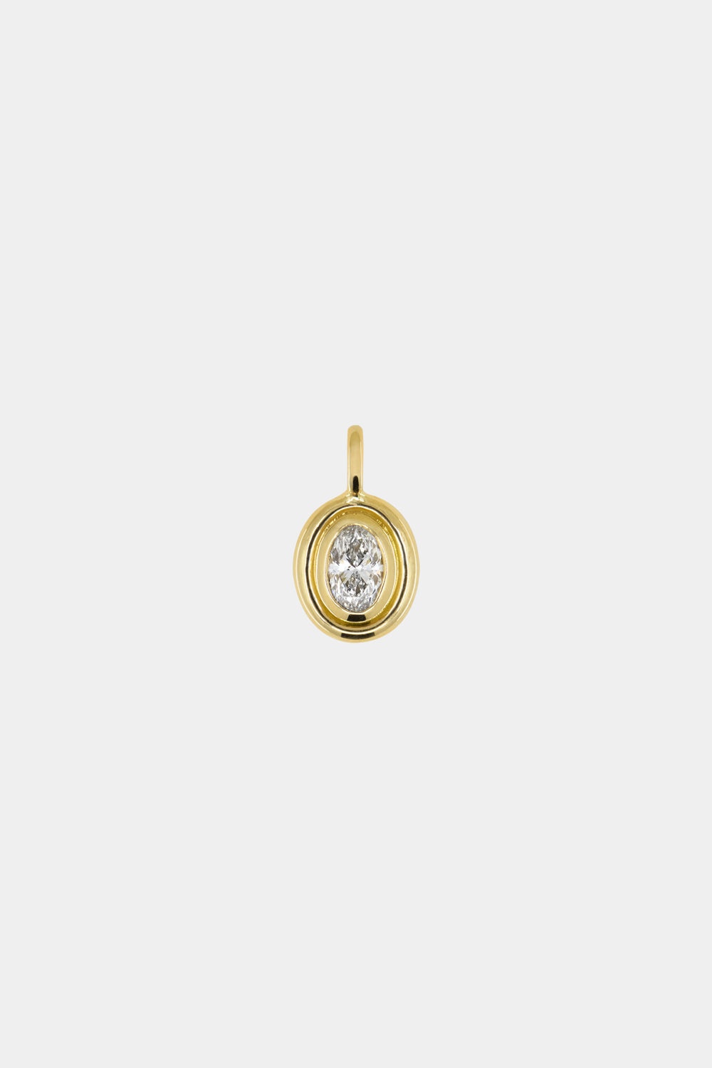 Oval Diamond Bezel Attachment | 18K Yellow Gold