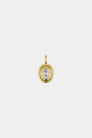 Oval Diamond Bezel Attachment | 18K Yellow Gold | Natasha Schweitzer