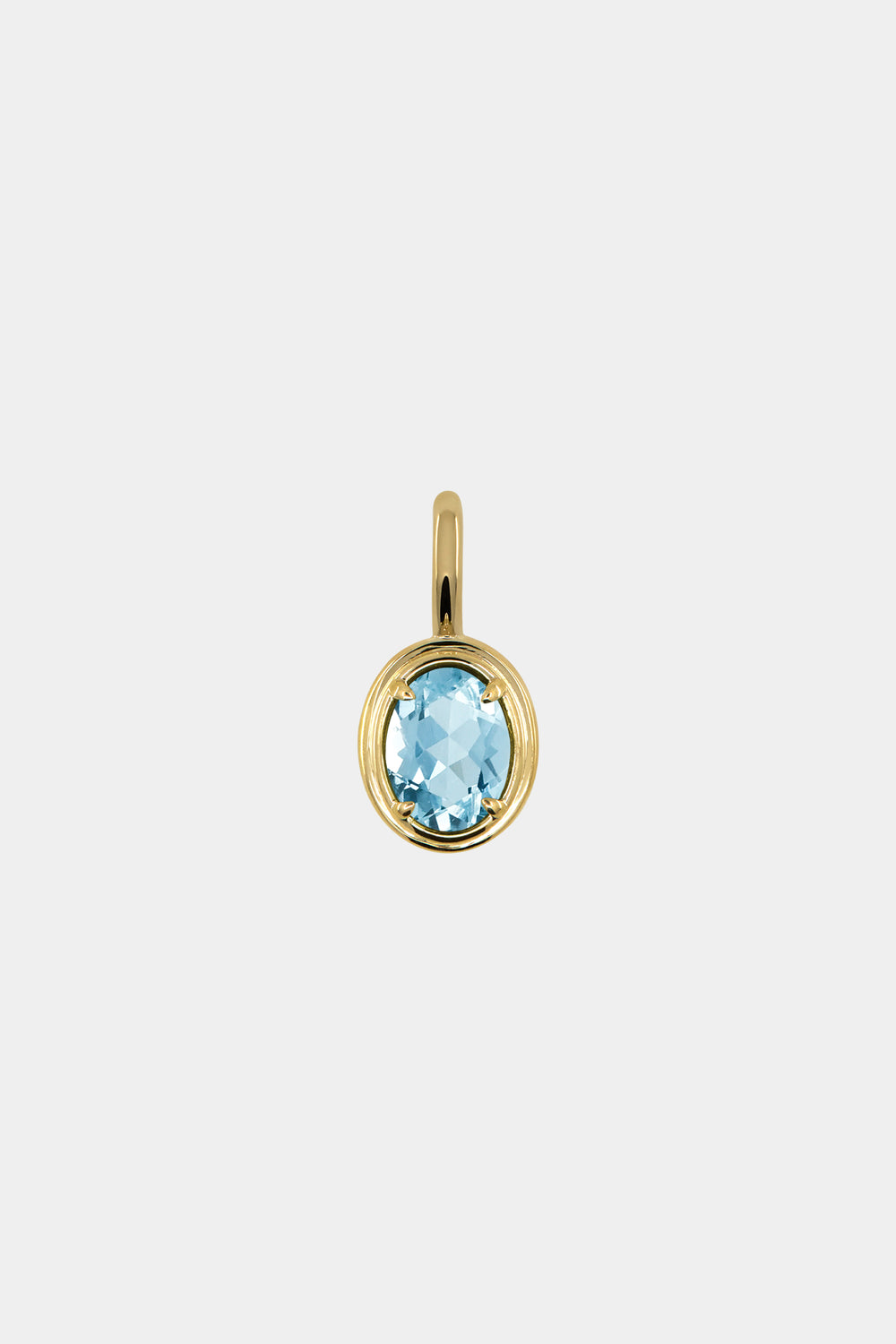 Roma Oval Gemstone Pendant | Yellow Gold