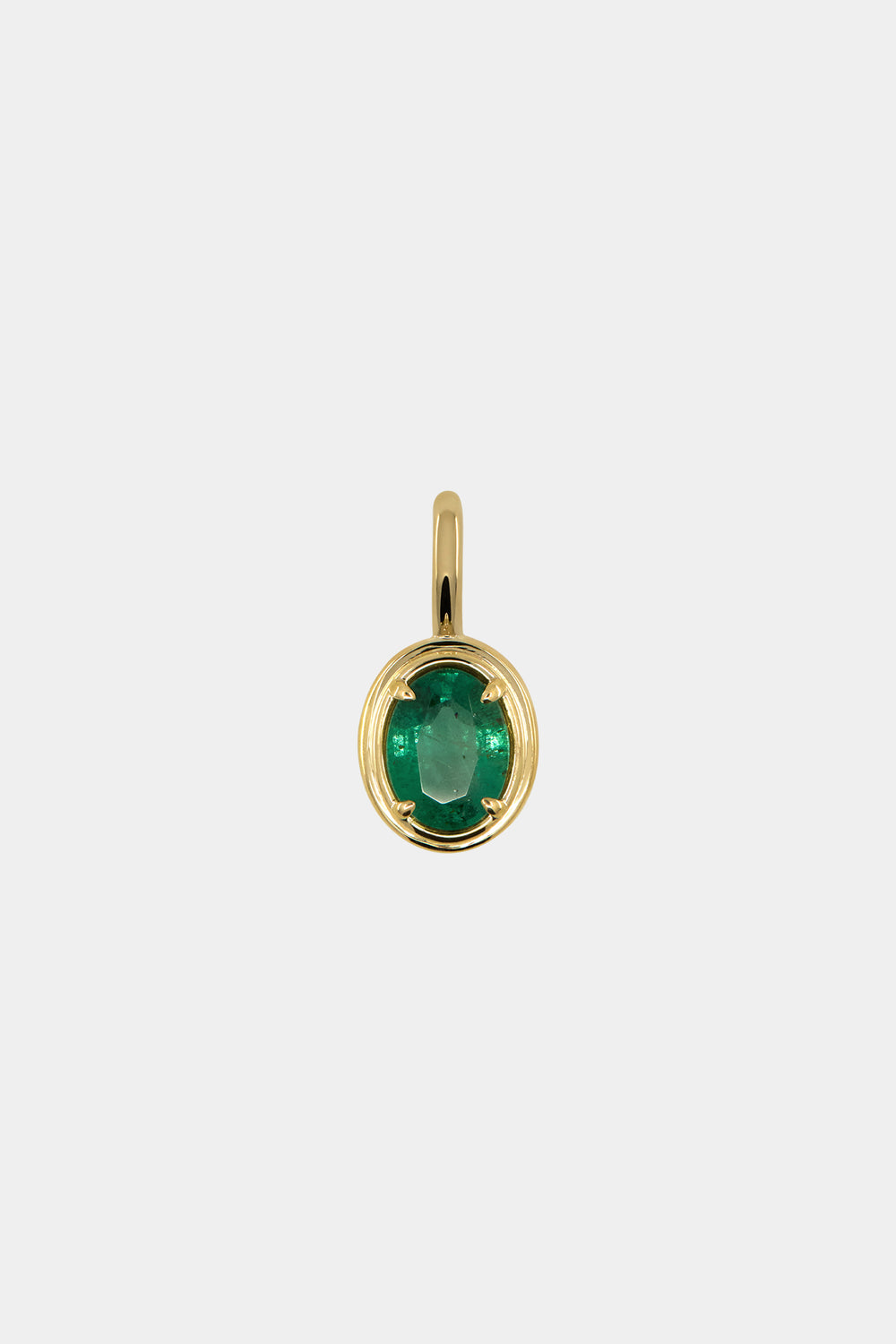 Roma Oval Gemstone Pendant | Yellow Gold