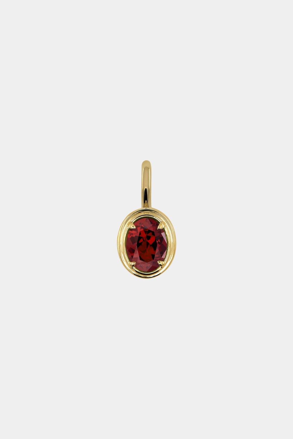Roma Oval Gemstone Pendant | Yellow Gold
