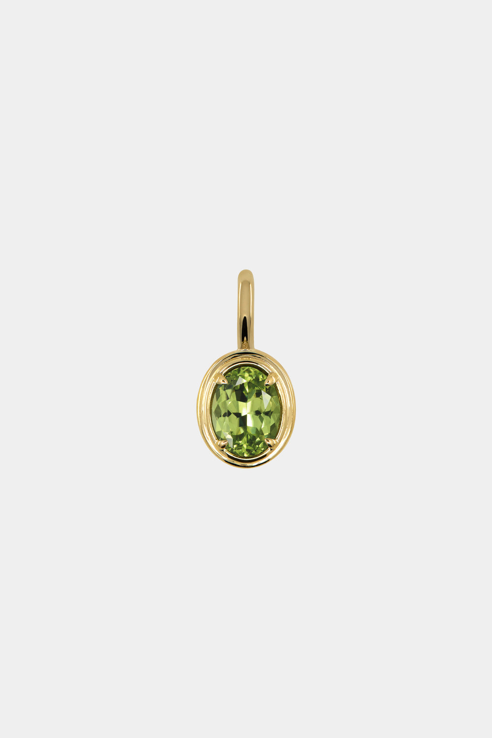 Roma Oval Gemstone Pendant | Yellow Gold