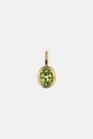 Roma Oval Gemstone Pendant | Yellow Gold | Natasha Schweitzer