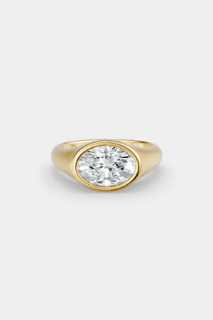 Insignia Oval Diamond Ring | 18K Yellow Gold | Natasha Schweitzer