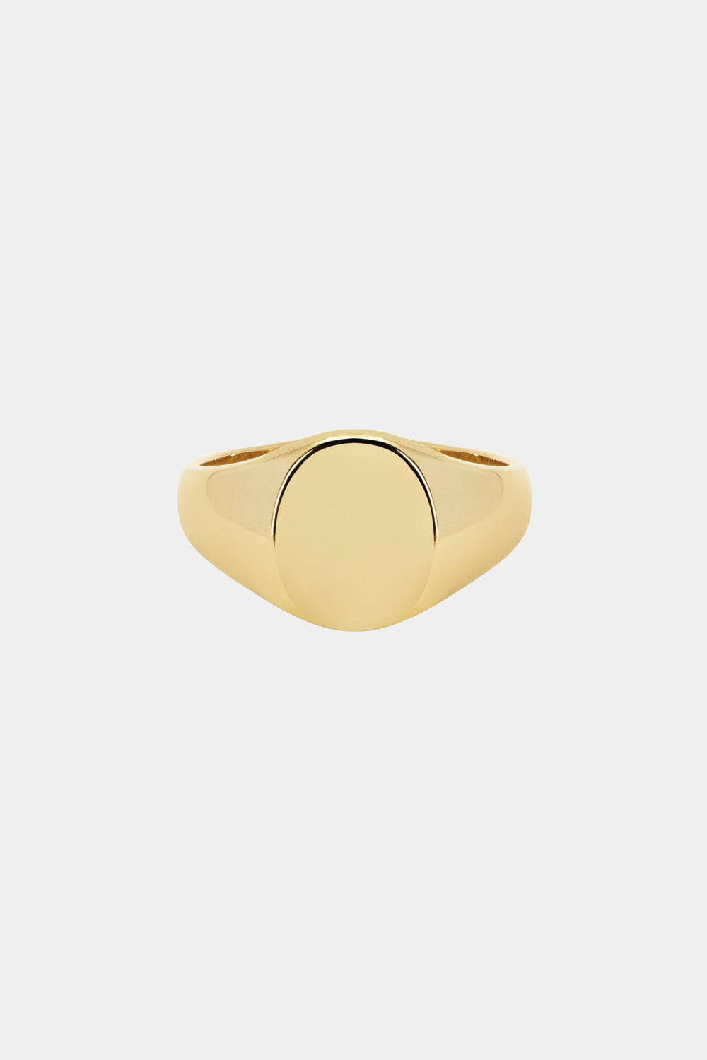 Oval Signet Ring | Yellow Gold