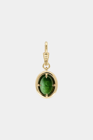 Green Oval Tourmaline Attachment | 9K Yellow Gold | Natasha Schweitzer