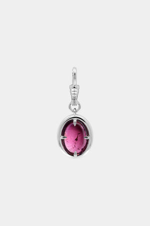 Pink Oval Tourmaline Attachment | Silver or White Gold, more options available | Natasha Schweitzer