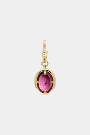 Pink Oval Tourmaline Attachment | 9K Yellow Gold | Natasha Schweitzer
