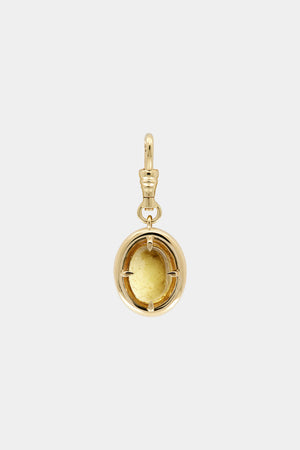 Yellow Oval Tourmaline Attachment | 9K Yellow Gold | Natasha Schweitzer