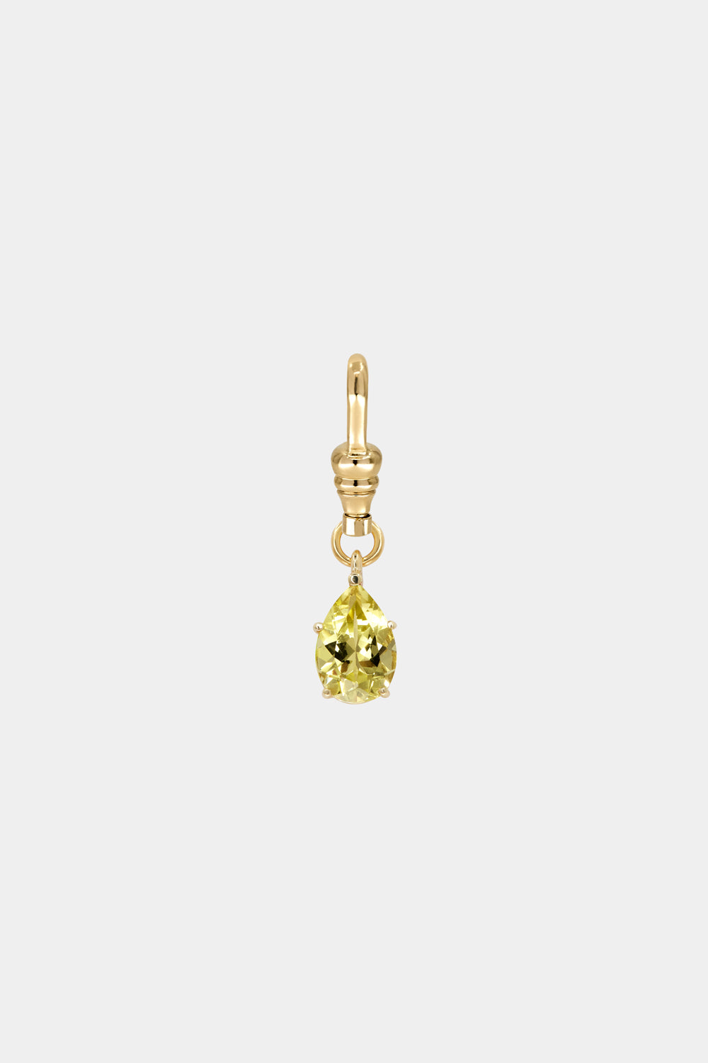 Pear Lemon Quartz Attachment | 9K Yellow Gold