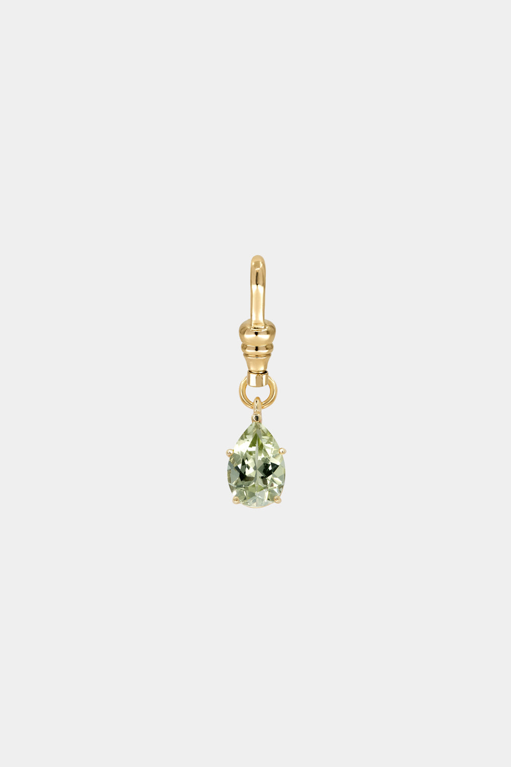 Pear Mint Quartz Attachment | 9K Yellow Gold