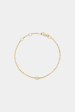 Pear Diamond Bracelet | 9K Yellow or Rose Gold | Natasha Schweitzer