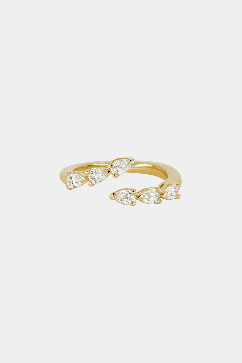 Pear Diamond Janie Wrap Ring | Yellow Gold| Natasha Schweitzer