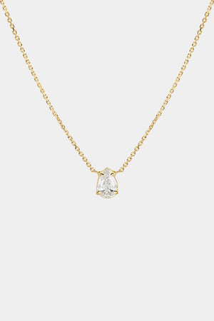 Pear Diamond Necklace | 18K Gold | Natasha Schweitzer