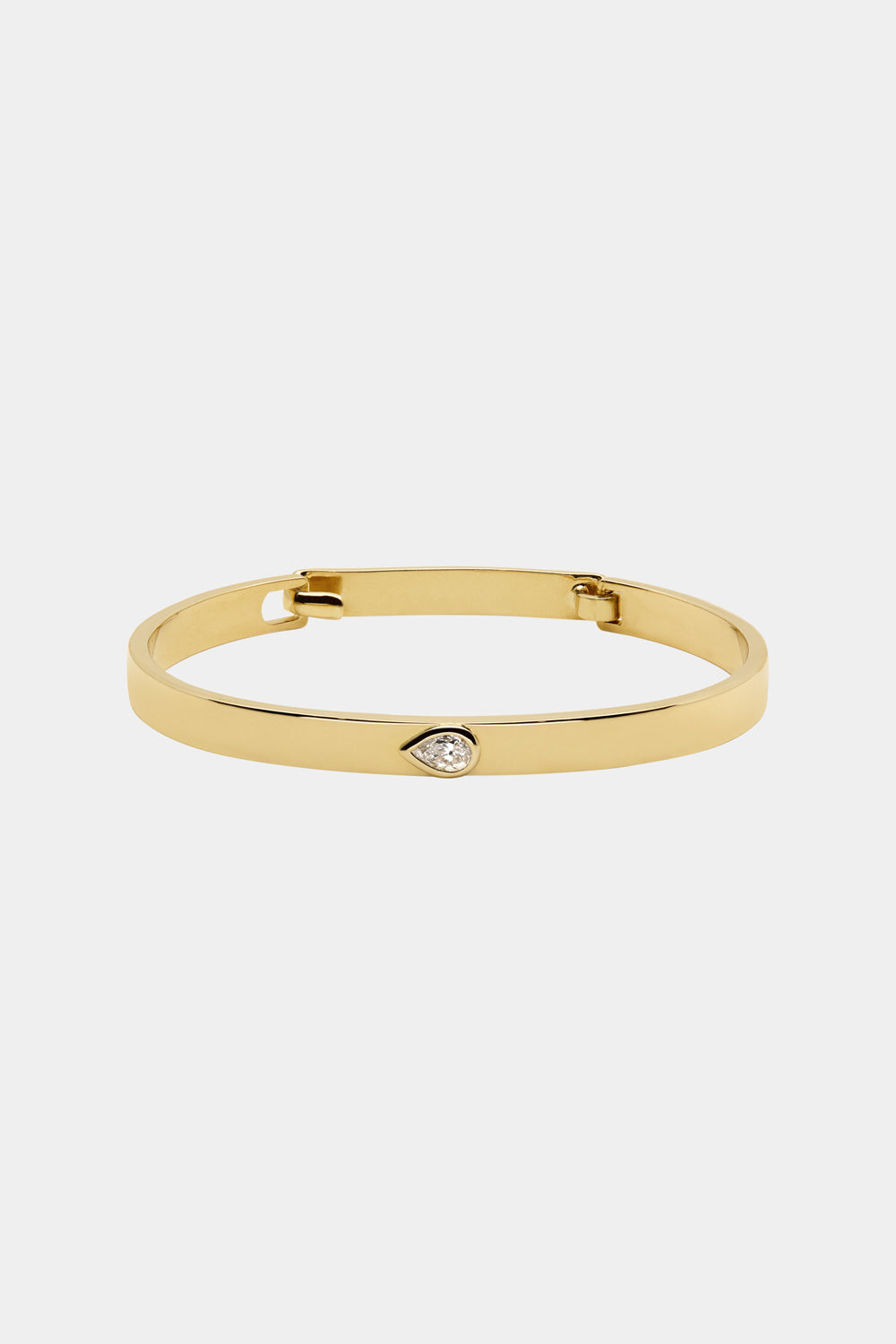 Pear Diamond Tallows Bangle | Yellow Gold