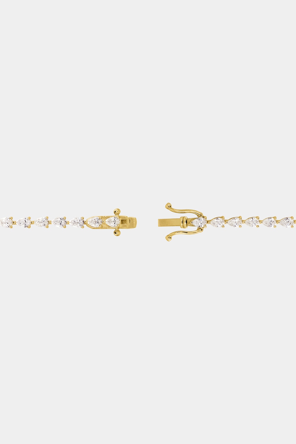 Small Pear Diamond Tennis Bracelet | 18K Yellow Gold| Natasha Schweitzer