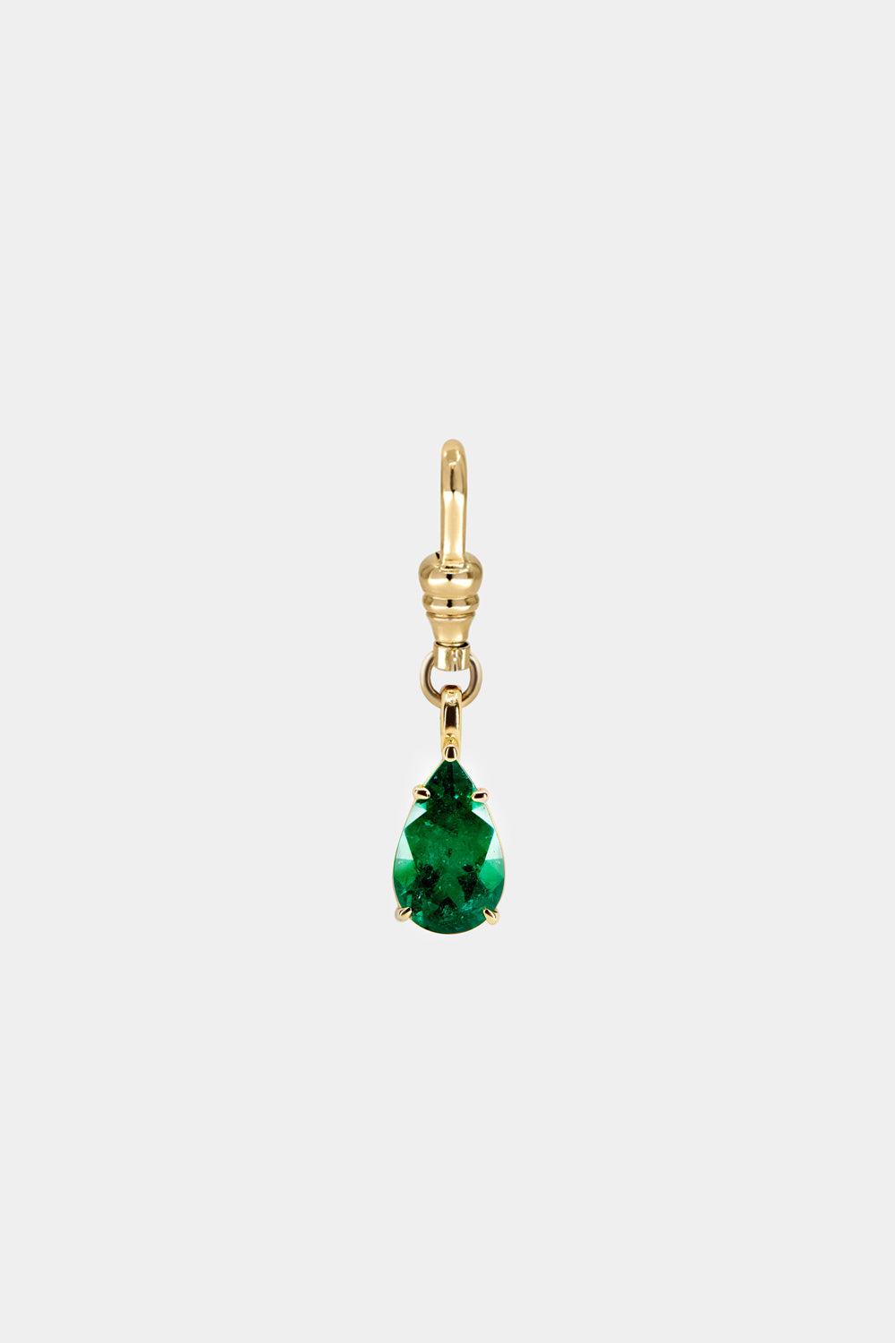 Pear Emerald Attachment | 18K Yellow Gold| Natasha Schweitzer