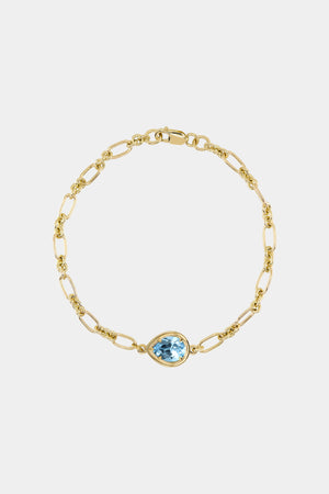 Roma Pear Gemstone Bracelet | Yellow Gold | Natasha Schweitzer