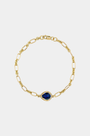 Roma Pear Gemstone Bracelet | Yellow Gold | Natasha Schweitzer