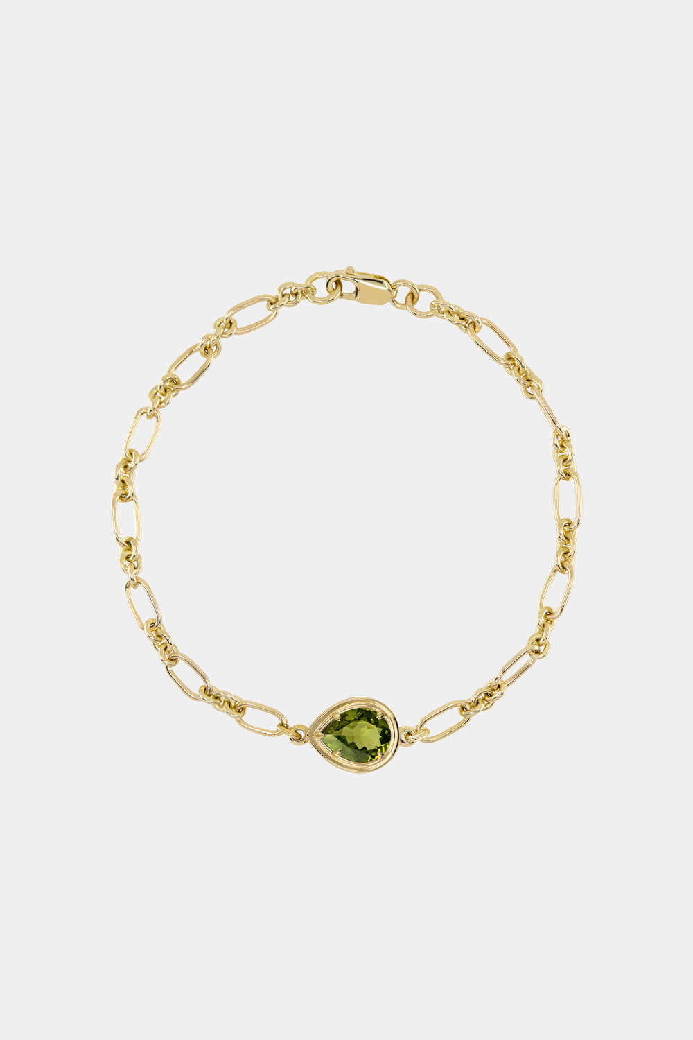 Roma Pear Gemstone Bracelet | Yellow Gold