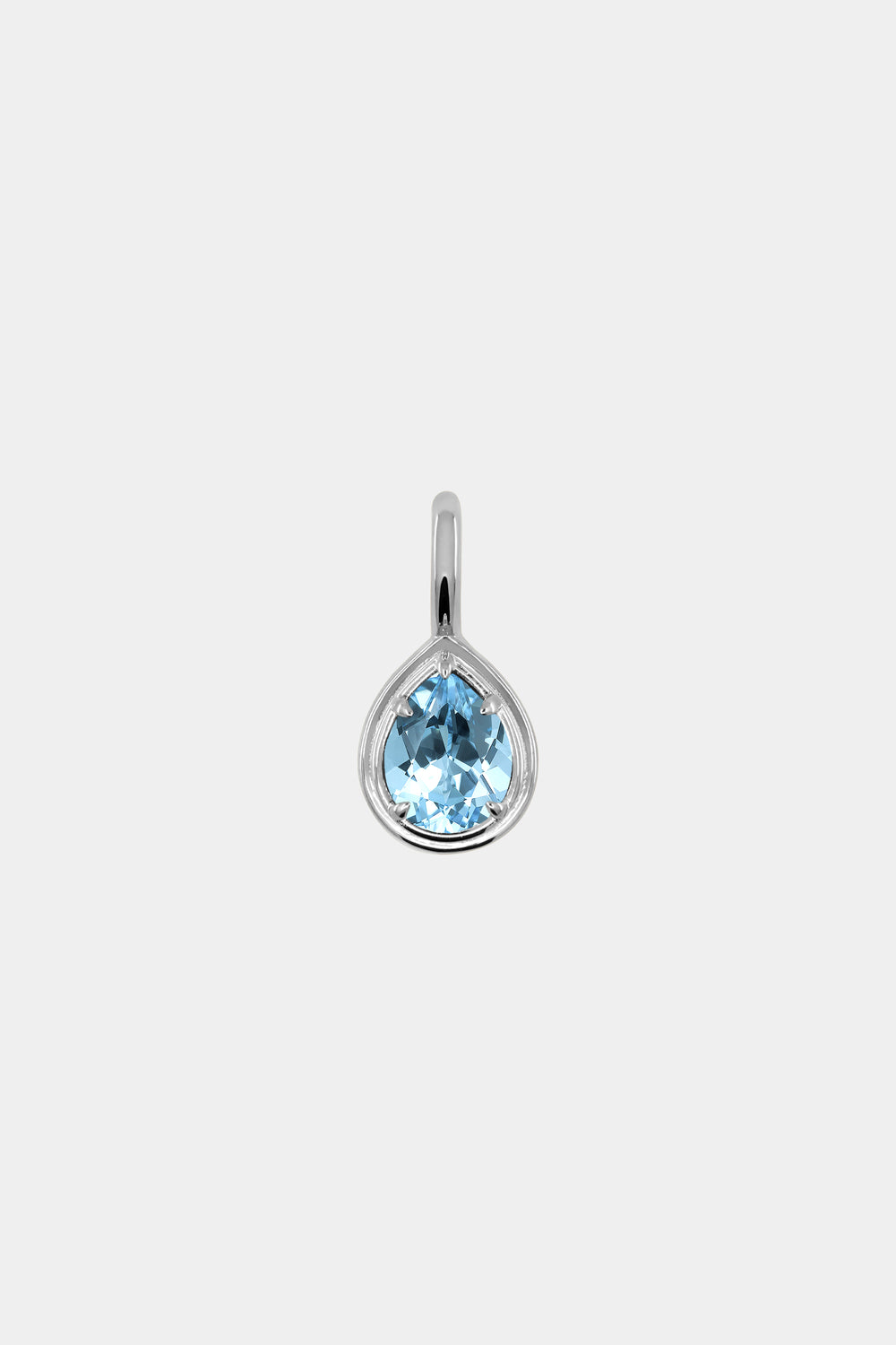 Roma Pear Gemstone Pendant | Silver