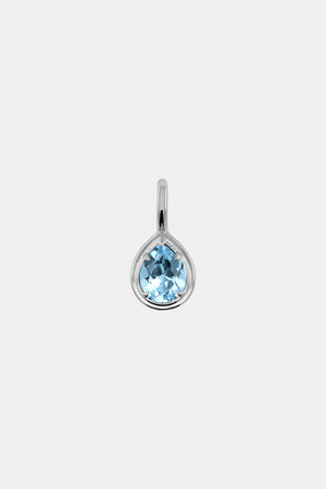 Roma Pear Gemstone Pendant | Silver | Natasha Schweitzer