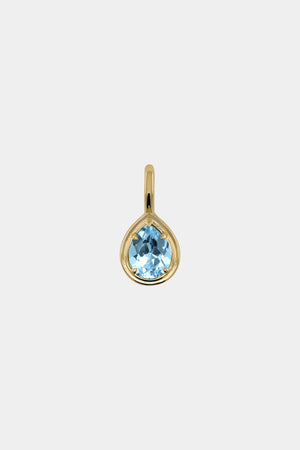 Roma Pear Gemstone Pendant | Yellow Gold | Natasha Schweitzer